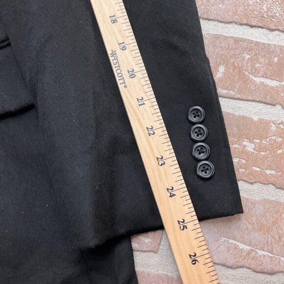 Jos A Bank Blazer Men 46R Black 100% Cashmere Classic Career Suit Jacket Haiti - Picture 5 of 12